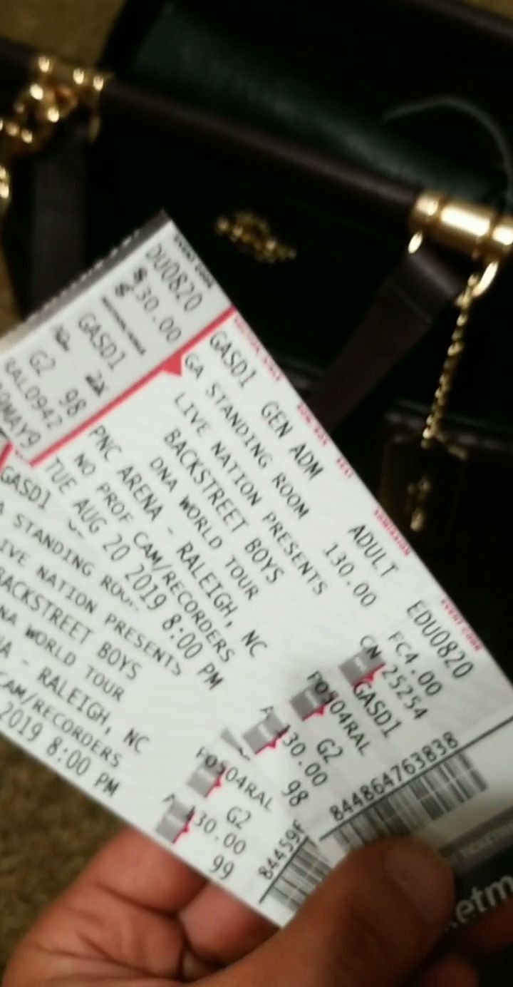 Backstreet Boys 1 ticket TONIGHT