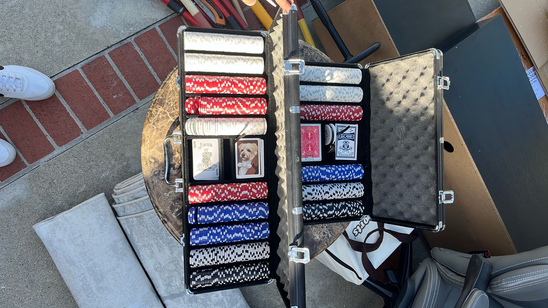 Poker Chips & Cases (Two Cases Full)
