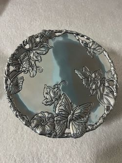 Arthur Court silver plated cheese dish with glass top from Nieman Marcus circa 2003 Arthur Court silver plated cheese dish with glass top from Nieman
