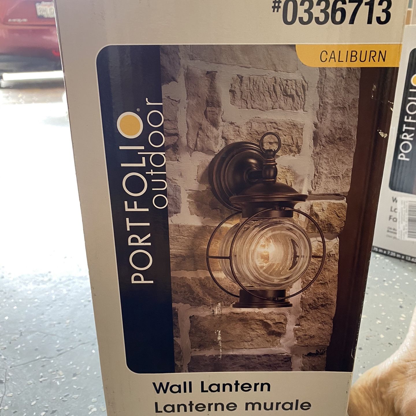 PORTFOLIO OUTDOOR "Caliburn" Nautical Style Wall Lantern - 13 5/8" High - NEW