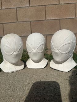 Spider Man Face Plaster Figures 6.5 inch
