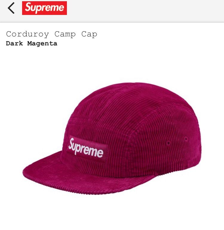 Supreme Corduroy Camp Cap for Sale in Chula Vista, CA - OfferUp