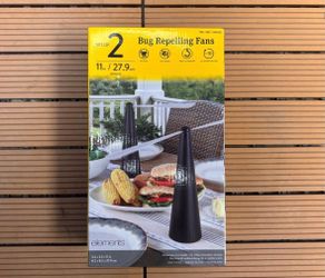 Elements Set of 2 Rechargeable Bug Repelling Fans