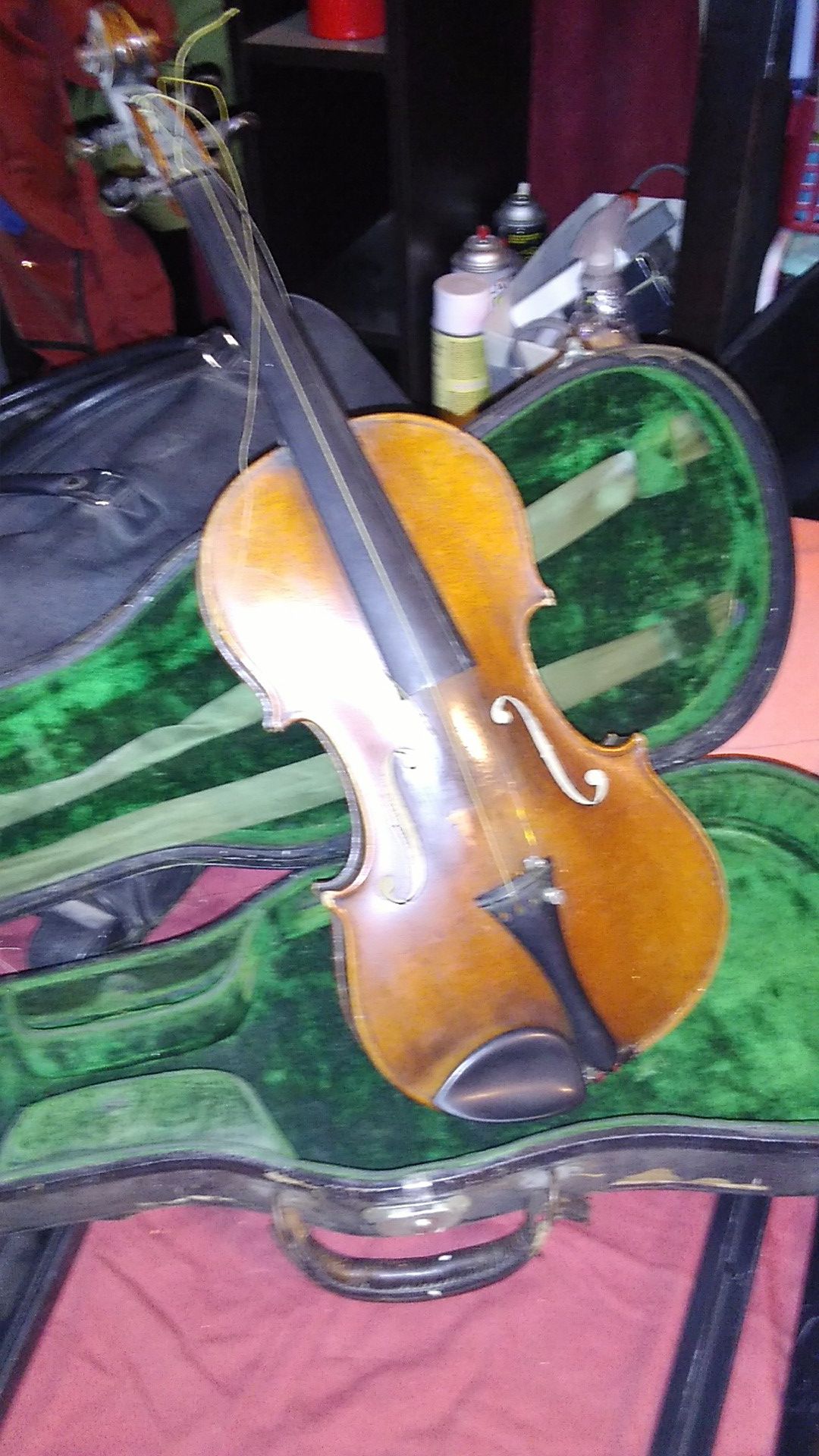 1904 Pat. Antonio Stradivari Reproduction Violin w case