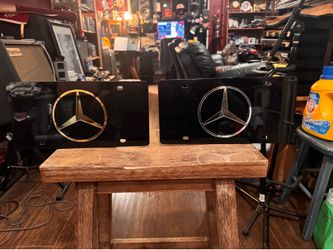 Two Mercedes Plate Covers - Nice!