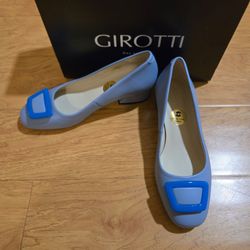 Girotti Sky Blue Classic Heeled Shoes Size 39