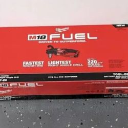 Milwaukee New Hole Hawg 1/2” Right Angle Drill M18 Fuel Brushless 