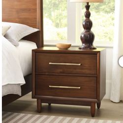 Marina Del Rey Nightstand With 2 Drawers