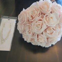 Quinceanera Flower Bouquet & Jewelry 