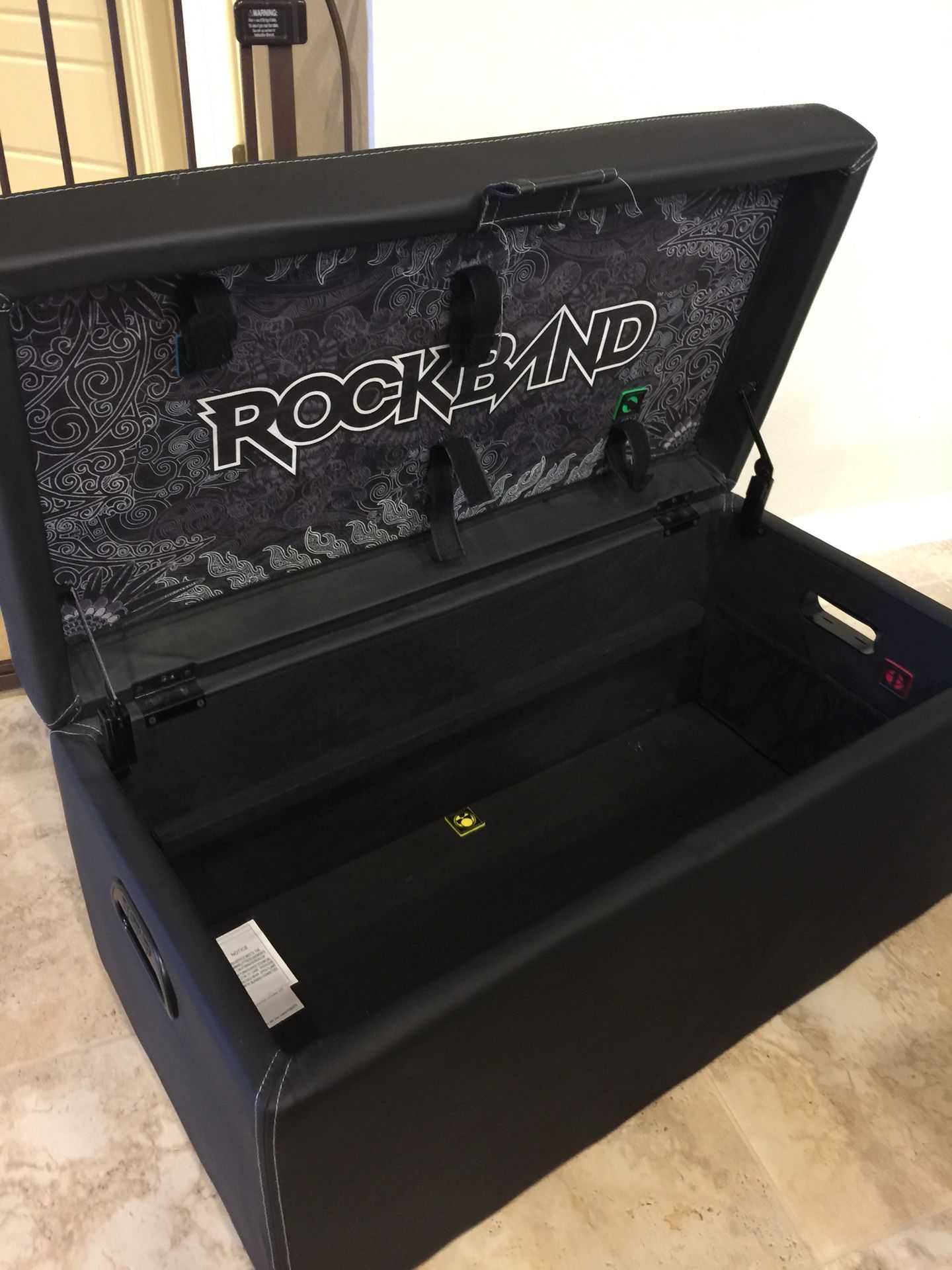 Rock Band storage ottoman
