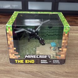 NEW 2015 Minecraft Boxed Set The End Ender Dragon Vs Steve 