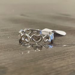 Sterling Silver Heart Design Ring