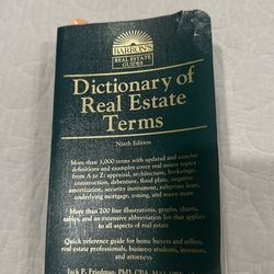 Dictionary of Real Estate Terms 