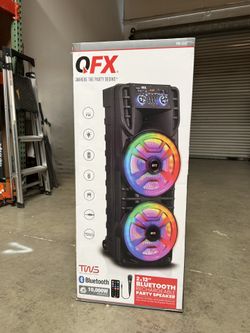 QFX 2x12โ Double speaker with microphone and LED party Lights ๐ค๐ถ๐ถ