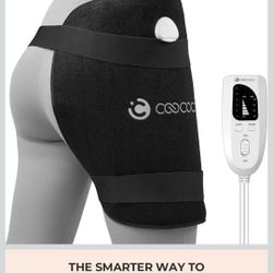 CooCoCo Hip Heating Pad for Sciatica Pain Relief, FSA Eligible Heated Hip Brace for Hip Pain Relief, HSA Lower Back/Thigh/Buttock/Leg Electric Heat Pa