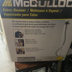 McCulloc Fabric Steamer Never Used
