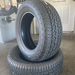 Used Tires Pair (2) 265/60R18 Hankook 