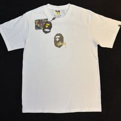 Bape X Stussy Graphic Tee