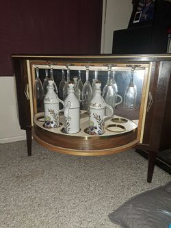 Vintage 1950's Wooden Bar