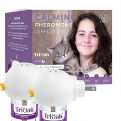 Cat Pheromone Diffuser (2 Pack) Anxiety Relief  For Felines