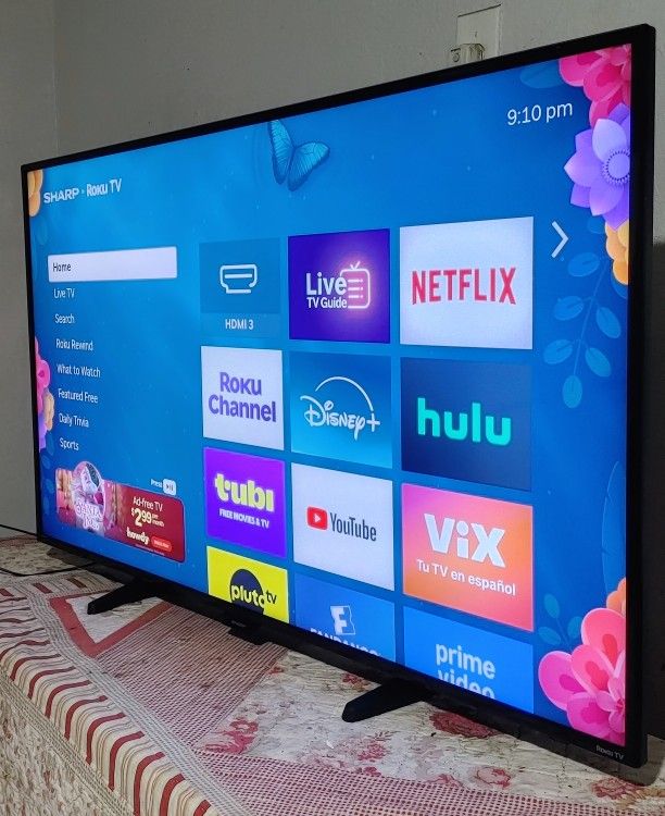 🟥SMART TV SHARP AQUOS 50" 4K LED HDR DOLBY VISION FULL UHD 2160p🟪 ( NEGOTIABLE ) 🟨FREE DELIVERY🟩