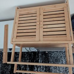 Bathroom Cabinet and Towel Rack