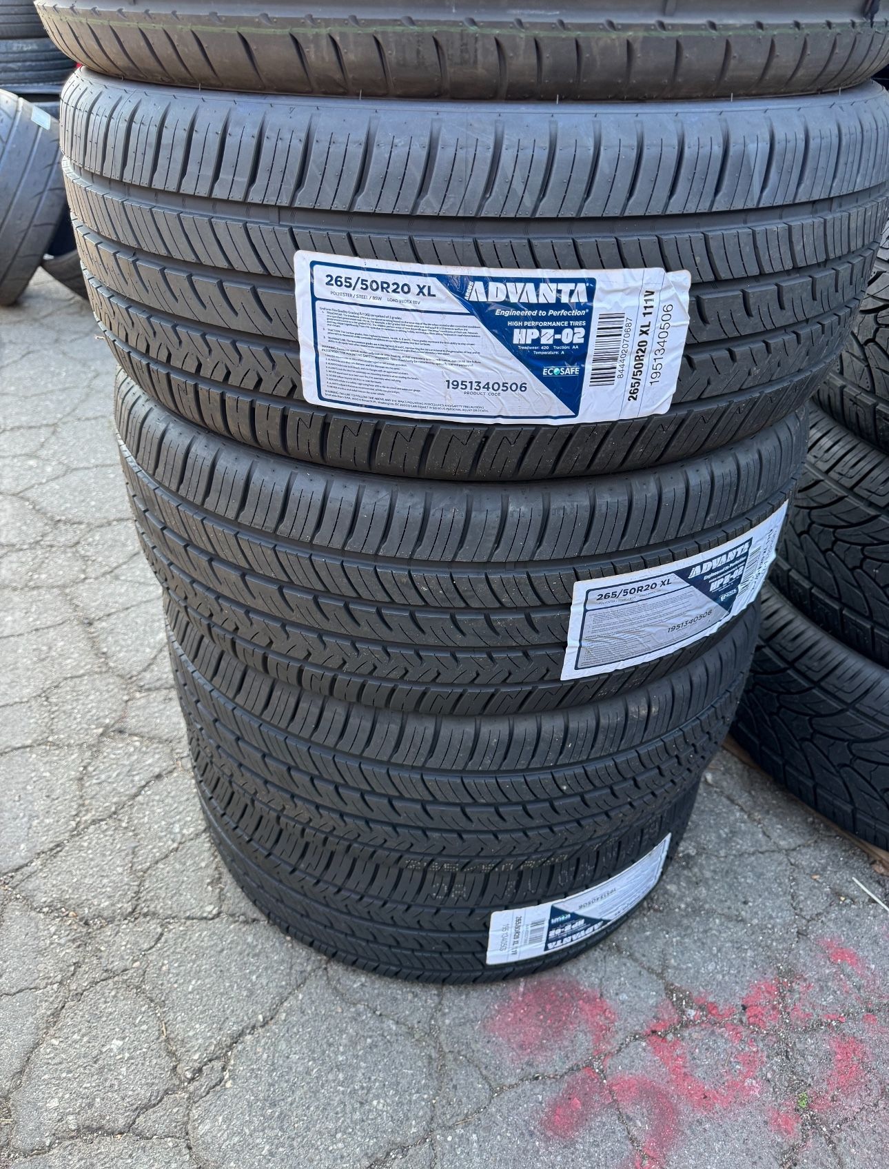 New Advanta 265/50R20 HPZ-02 Tires