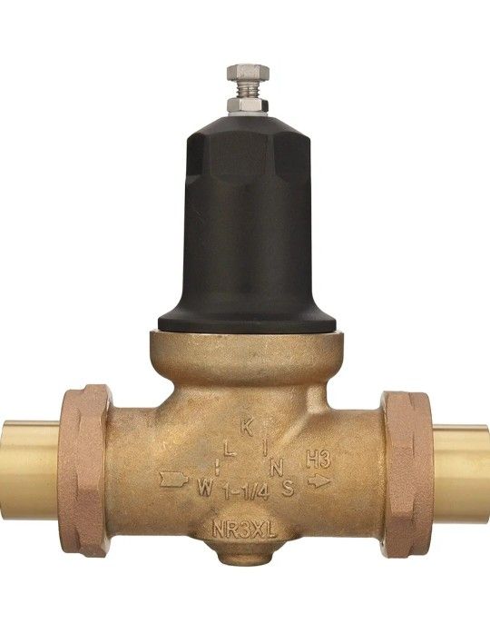 Zurn Wilkins 114-NR3XLDUC 1-1/4" NR3XL Pressure Reducing Valve with Double Union FNPT Copper Sweat Connection
