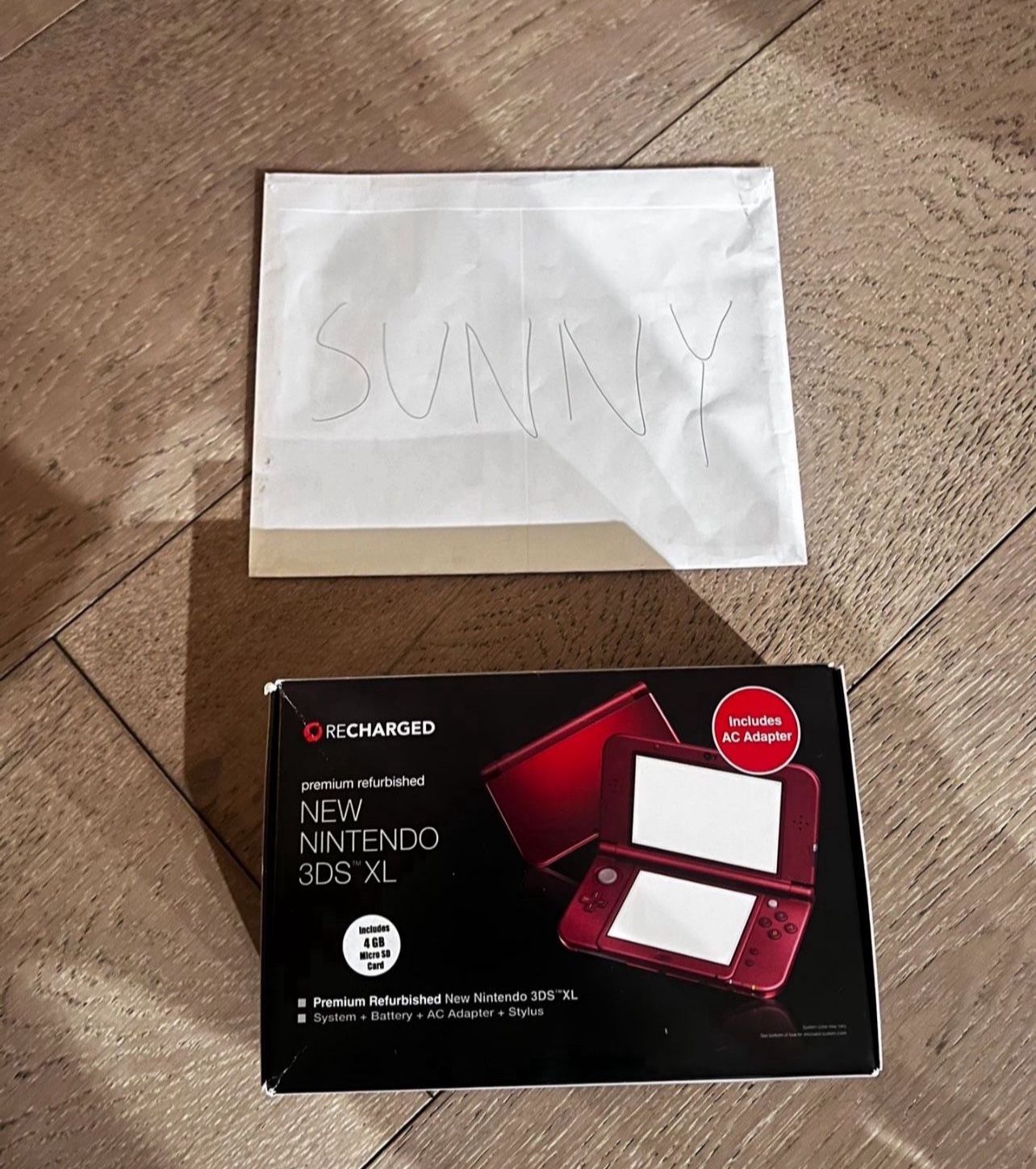 New Nintendo 3DS XL Red Gamestop Certified Edition with 32GB card with games - premium refurbished