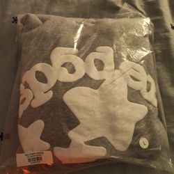 Grey Sp5der Hoodie 