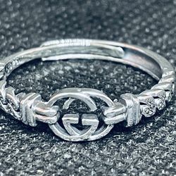 Sterling Silver Adjustable Ring .925 💍 