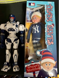 New York Yankees Robot and Elf lot