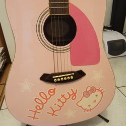 Hello kitty acoustic store guitar for sale