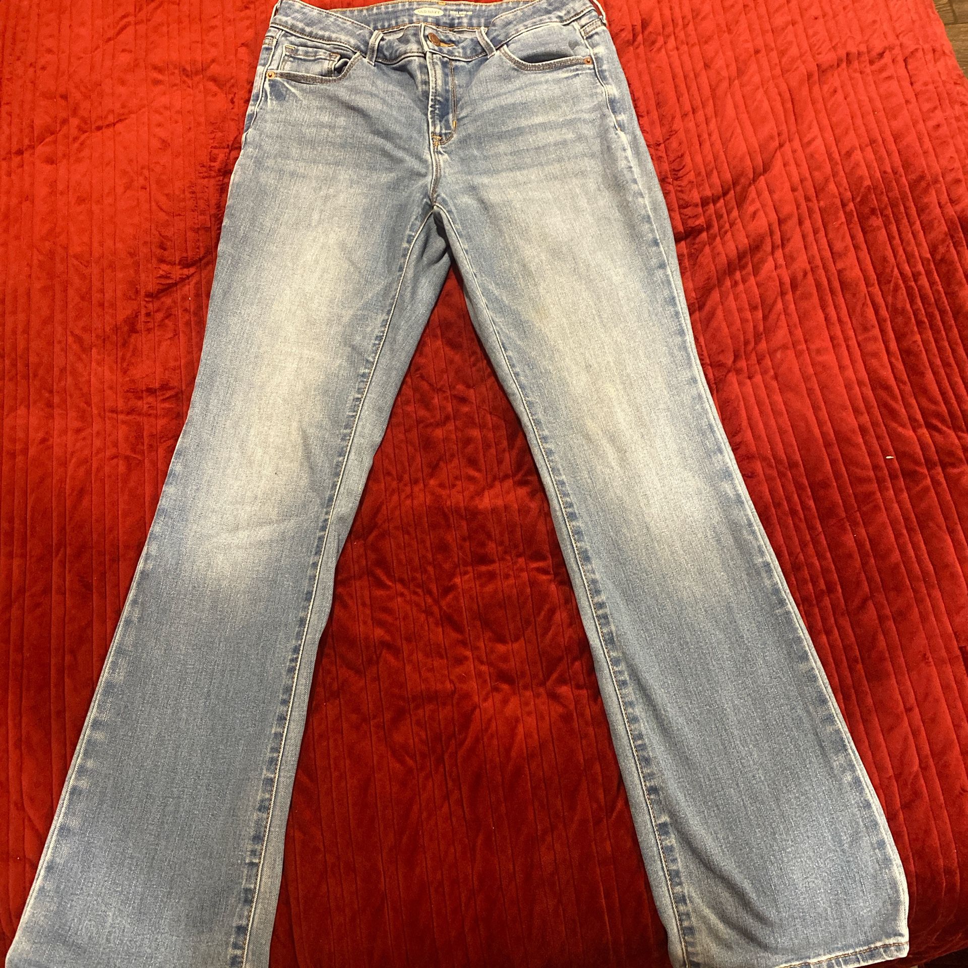 Old Navy Boot-cut Mid-rise Light Blue jeans Size:6