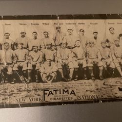 1913 Fatima Team Baseball Card -NY Giants