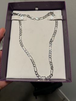 22” Sterling Silver Figaro Chain – 7mm – 36g