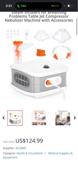 Nebulizer Machine for Adults Kids Portable Household Breathing Compressor