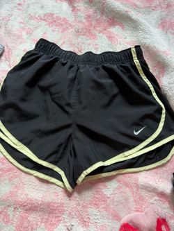 Nike Running Shorts Black with Yellow Trim