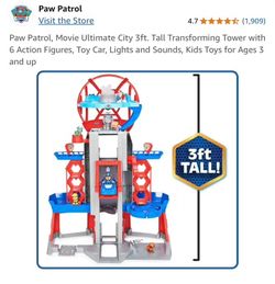 Paw Patrol, Movie Ultimate City 3ft. Tall Transforming Tower