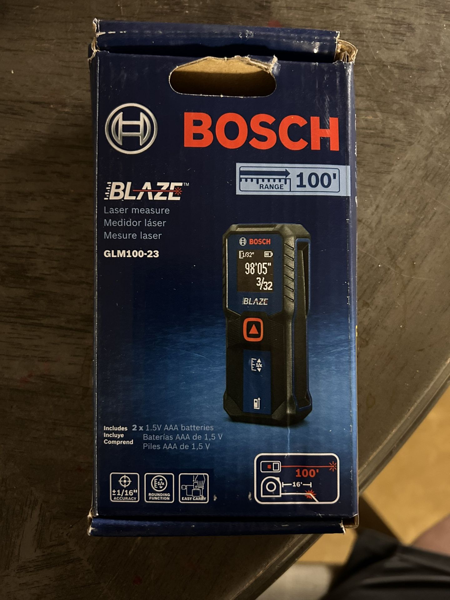 New Bosch BLAZE 100 ft. Laser Measure