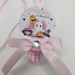 Girl Little Boo Baby Shower Pacifiers Guest Favor Necklaces 