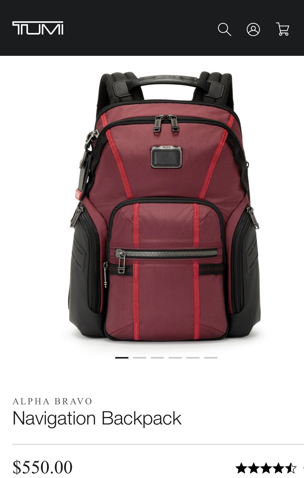 TUMI Backpack- Alpha Bravo Navigation 