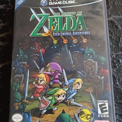 NINTENDO GAMECUBE ZELDA THE FOUR SWORDS GAME $160 FINAL PRICE READ DESCRIPTION AND SEE ALL PICTURES