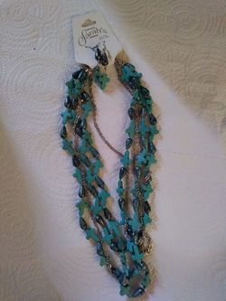 Turquoise necklace & earring set