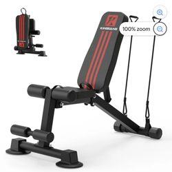 K Kingkang Adjustable Weight Bench Utility Workout Bench for Home Gym,Foldable