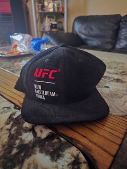 UFC New Amsterdam Vodka Corduroy Hat Snapback Black Raymaco Cap.
