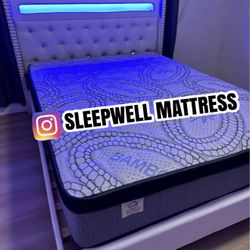 New Queen Bed Frame With Mattress 