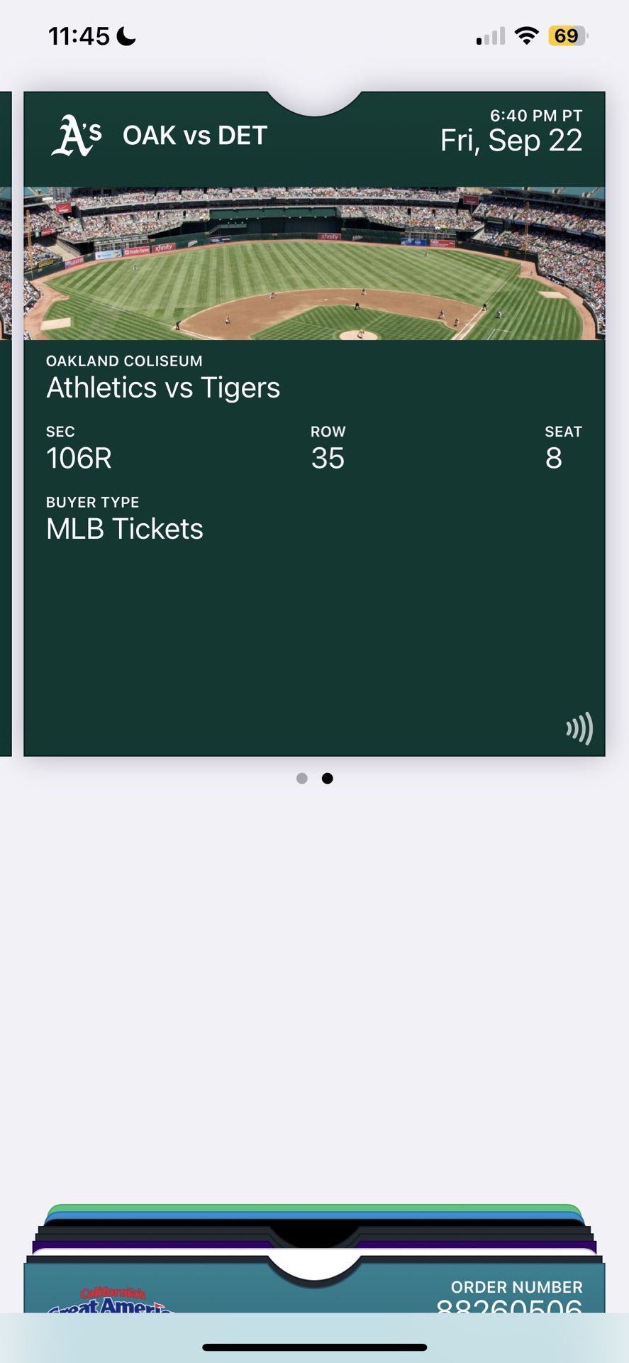 Oakland Athletics Tickets 9/22