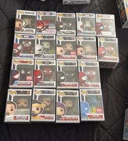 Spider-man funko pops!
