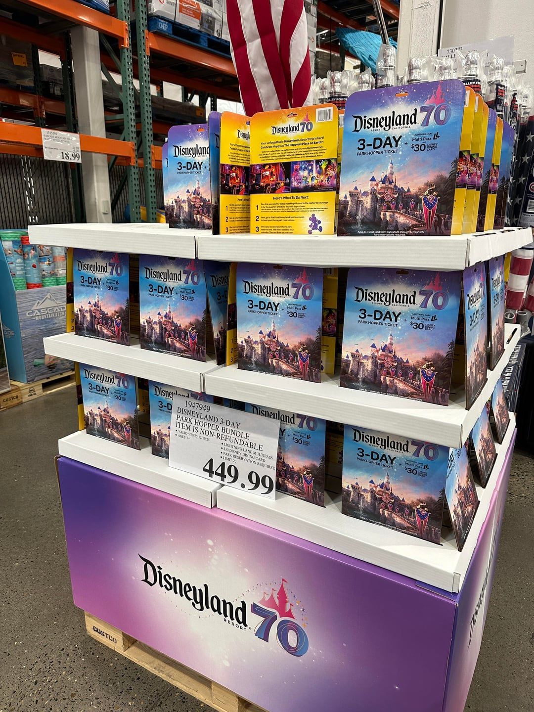 Disneyland 3-day Park Hooper